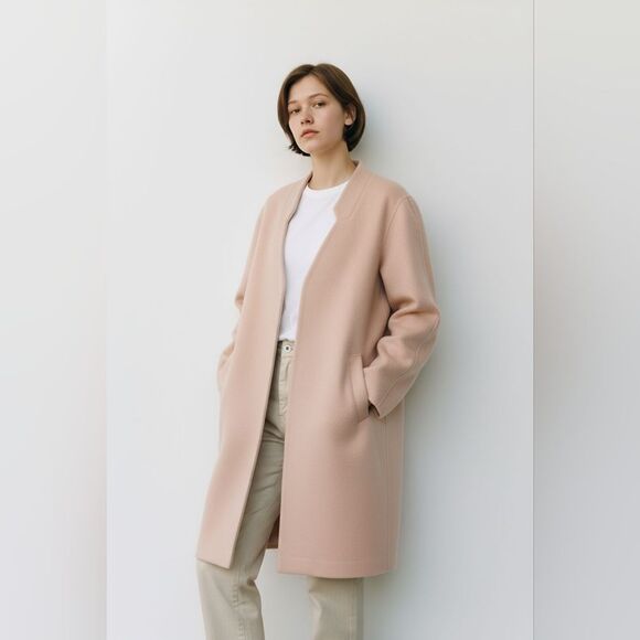 14th & Union Jackets & Blazers - 14th & Union Powder Pink Open Front Coat sz L